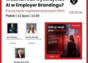 Webinar: Jak wykorzystać AI w Employer Brandingu? Case study z BGK!