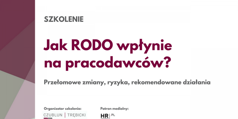 Szkolenie: Jak RODO wpłynie na pracodawców?