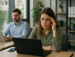 Stres w pracy 2025: mniej go odczuwamy, ale nie kobiety