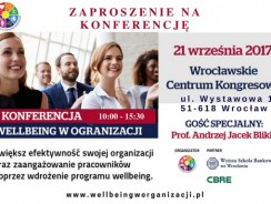 Konferencja „Wellbeing w organizacji”, Wrocław 21.09.2017